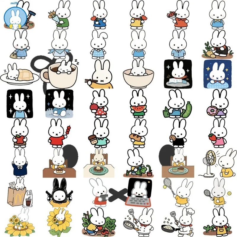 Baby Products Poster - Poster Dekoratif Kartun Kelinci Lucu Miffy
